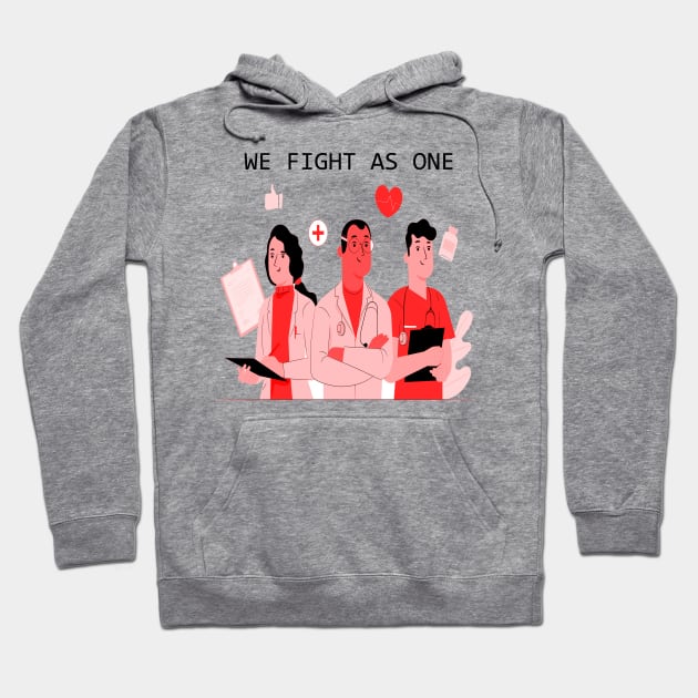 We Fight As One Hoodie by mumuito